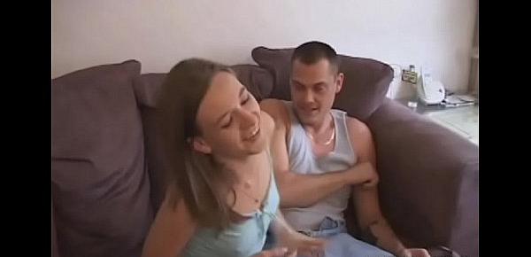  Dorky cutie in love with cock gets properly drilled